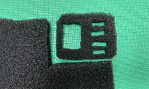自己制作gopro8收纳盒海绵格